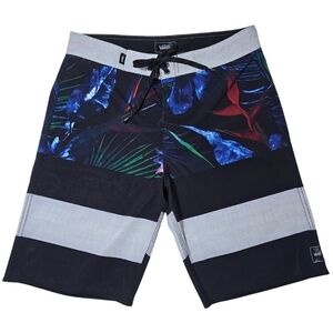 Vans Swim Board Shorts Tropical Print Size 28